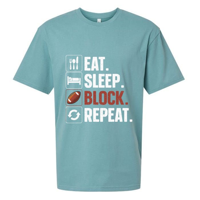Lineman Art For Football Player Offensive Lineman Sueded Cloud Jersey T-Shirt