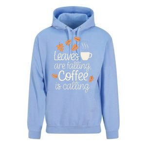 Leaves Are Falling Coffee Is Calling Unisex Surf Hoodie