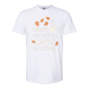 Leaves Are Falling Coffee Is Calling Softstyle CVC T-Shirt