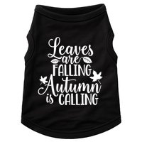 Leaves Are Falling Autumn Is Calling Doggie Tank