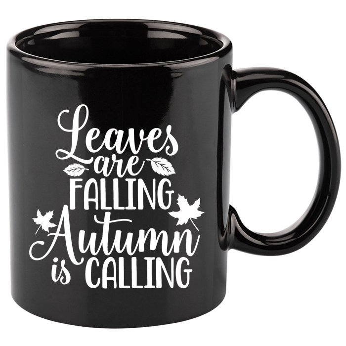Leaves Are Falling Autumn Is Calling 11oz C Handle Ceramic Mug