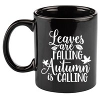 Leaves Are Falling Autumn Is Calling 11oz C Handle Ceramic Mug