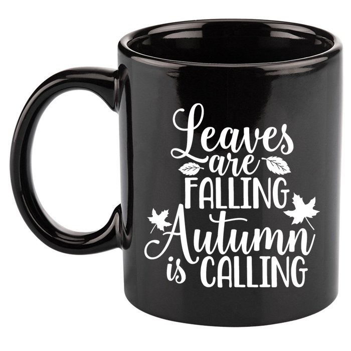Leaves Are Falling Autumn Is Calling 11oz C Handle Ceramic Mug