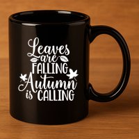 Leaves Are Falling Autumn Is Calling 11oz C Handle Ceramic Mug