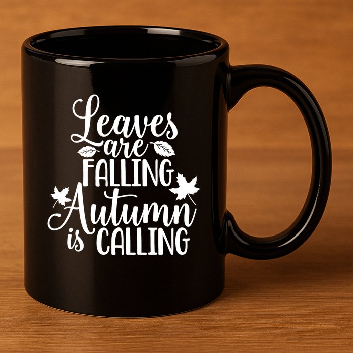 Leaves Are Falling Autumn Is Calling 11oz C Handle Ceramic Mug