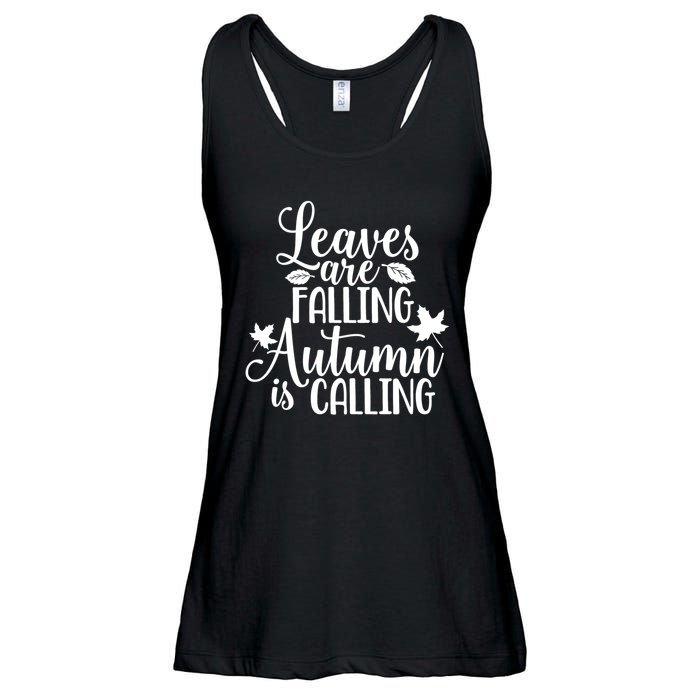 Leaves Are Falling Autumn Is Calling Ladies Essential Flowy Tank
