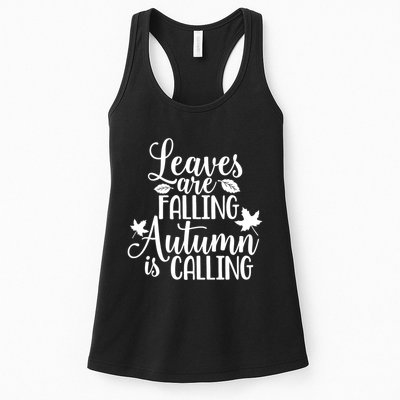 Leaves Are Falling Autumn Is Calling Womens Tank Top