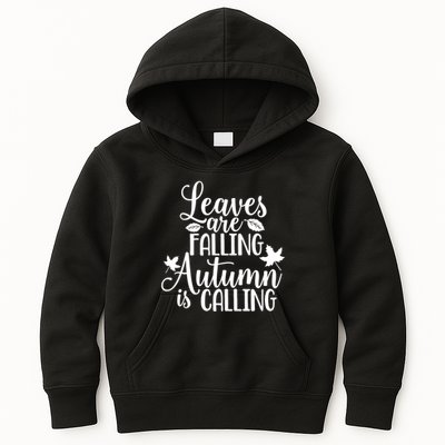 Leaves Are Falling Autumn Is Calling Kids Hoodie