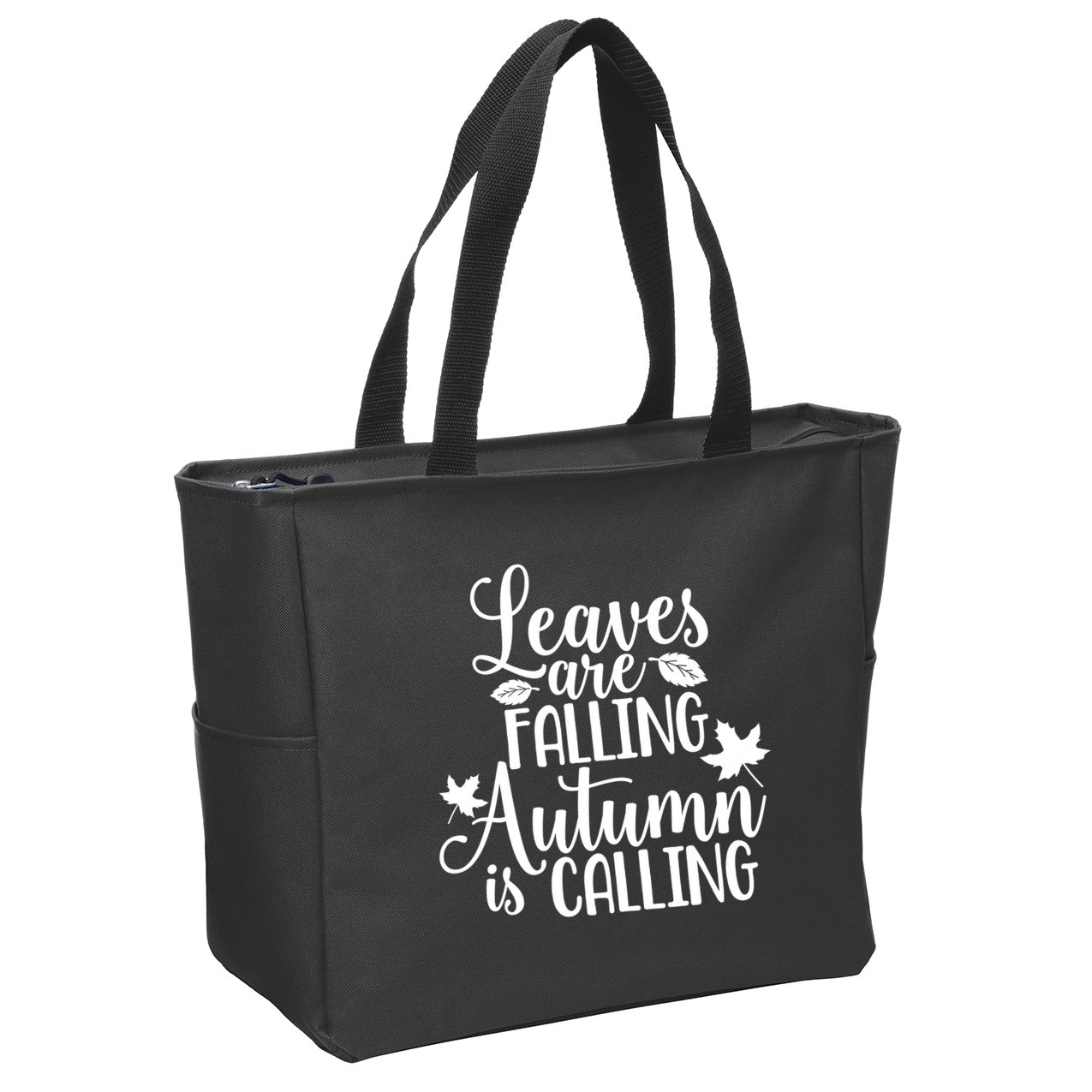 Leaves Are Falling Autumn Is Calling Zip Tote Bag