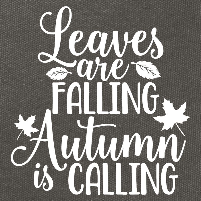Leaves Are Falling Autumn Is Calling Cotton Canvas Backpack