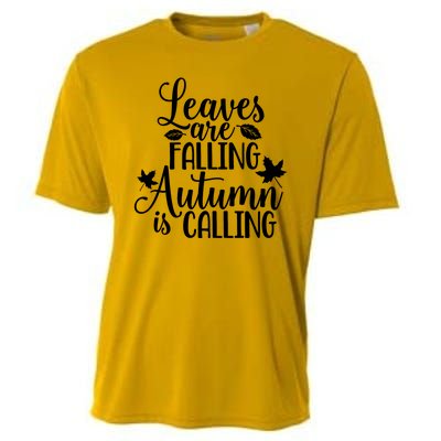 Leaves Are Falling Autumn Is Calling Cooling Performance Crew T-Shirt