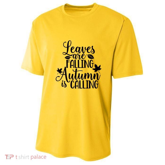 Leaves Are Falling Autumn Is Calling Youth Performance Sprint T-Shirt