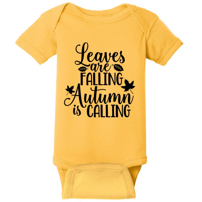 Leaves Are Falling Autumn Is Calling Baby Bodysuit