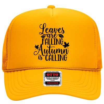 Leaves Are Falling Autumn Is Calling Trucker Hat