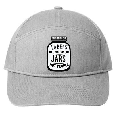 Labels Are For Jars Not People 7-Panel Snapback Hat