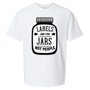 Labels Are For Jars Not People Sueded Cloud Jersey T-Shirt