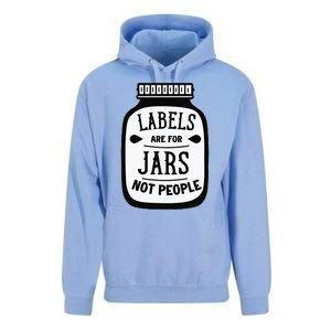 Labels Are For Jars Not People Unisex Surf Hoodie