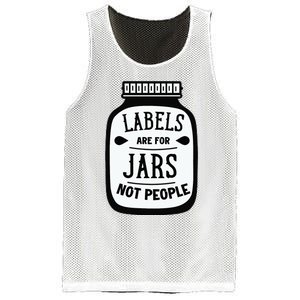 Labels Are For Jars Not People Mesh Reversible Basketball Jersey Tank