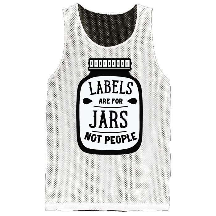 Labels Are For Jars Not People Mesh Reversible Basketball Jersey Tank