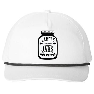 Labels Are For Jars Not People Snapback Five-Panel Rope Hat