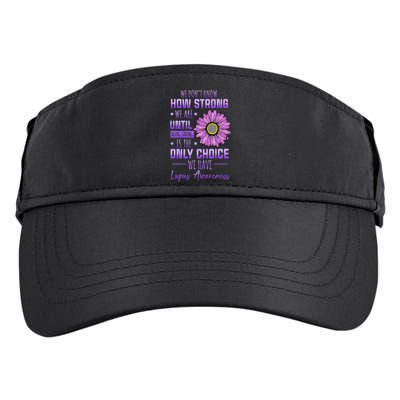 Lupus Awareness Funny Daisy In May We Wear Purple Adult Drive Performance Visor