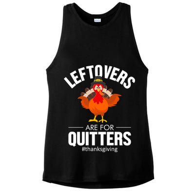 Leftovers Are For The Quitters Ladies PosiCharge Tri-Blend Wicking Tank