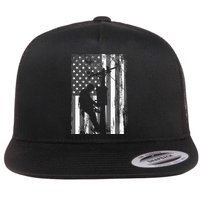 Lineman American Flag Vintage Patriotic Electrician Gift Flatbill Hat