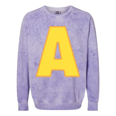 Letter A Funny Chipmunk Group Matching Halloween Costume Colorblast Crewneck Sweatshirt