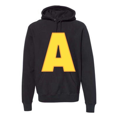 Letter A Funny Chipmunk Group Matching Halloween Costume Premium Hoodie