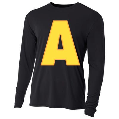 Letter A Funny Chipmunk Group Matching Halloween Costume Cooling Performance Long Sleeve Crew