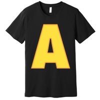 Letter A Funny Chipmunk Group Matching Halloween Costume Premium T-Shirt