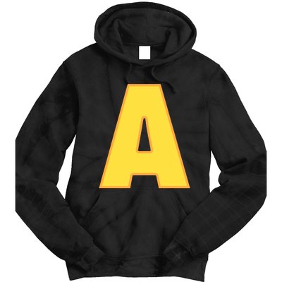 Letter A Funny Chipmunk Group Matching Halloween Costume Tie Dye Hoodie