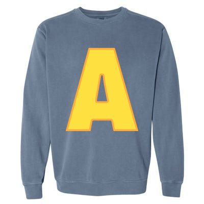 Letter A Funny Chipmunk Group Matching Halloween Costume Garment-Dyed Sweatshirt