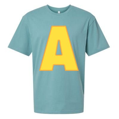 Letter A Funny Chipmunk Group Matching Halloween Costume Sueded Cloud Jersey T-Shirt