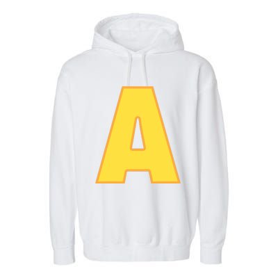 Letter A Funny Chipmunk Group Matching Halloween Costume Garment-Dyed Fleece Hoodie