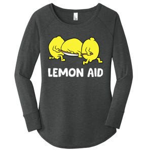 Lemon Aid Funny Lemonade Funny Lemons Women's Perfect Tri Tunic Long Sleeve Shirt