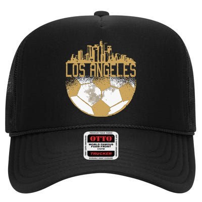 Los Angeles Fan Fc High Crown Mesh Back Trucker Hat