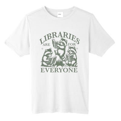 Libraries Are For Everyone Racoon Read Banned Book Librarian Tall Fusion ChromaSoft Performance T-Shirt