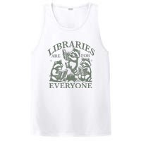 Libraries Are For Everyone Racoon Read Banned Book Librarian PosiCharge Competitor Tank