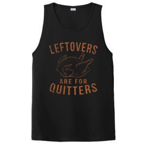 Leftovers Are For Quitters Thanksgiving Funny Turkey Leg Day PosiCharge Competitor Tank