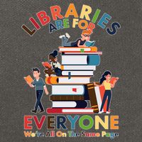 Libraries Are For Everyone Were All One The Same Page Cotton Canvas Backpack