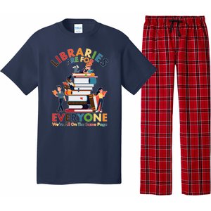 Libraries Are For Everyone Were All One The Same Page Pajama Set