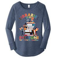 Libraries Are For Everyone Were All One The Same Page Women's Perfect Tri Tunic Long Sleeve Shirt