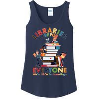 Libraries Are For Everyone Were All One The Same Page Ladies Essential Tank