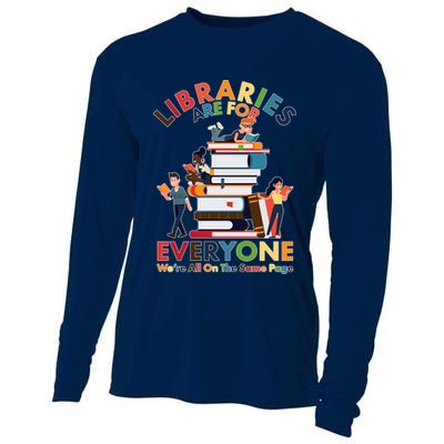 Libraries Are For Everyone Were All One The Same Page Cooling Performance Long Sleeve Crew