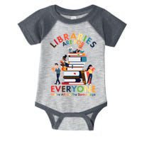 Libraries Are For Everyone Were All One The Same Page Infant Baby Jersey Bodysuit