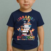 Libraries Are For Everyone Were All One The Same Page Toddler T-Shirt