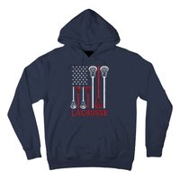 Lacrosse American Flag LAX Lacrosse Apparel Lacrosse Player Hoodie