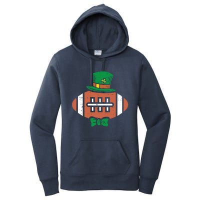 Leprechaun American Football St Patricks Day Sports Gift Cool Gift Women's Pullover Hoodie