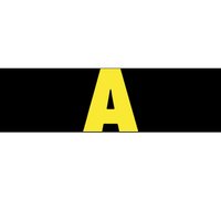 Letter A Funny Matching Halloween Costume Bumper Sticker